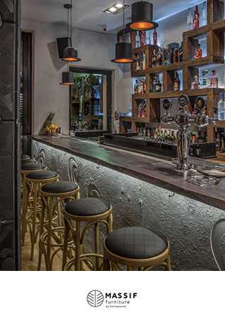 Κατάστημα Cafe Bar Mr Bogart – Massif Furniture